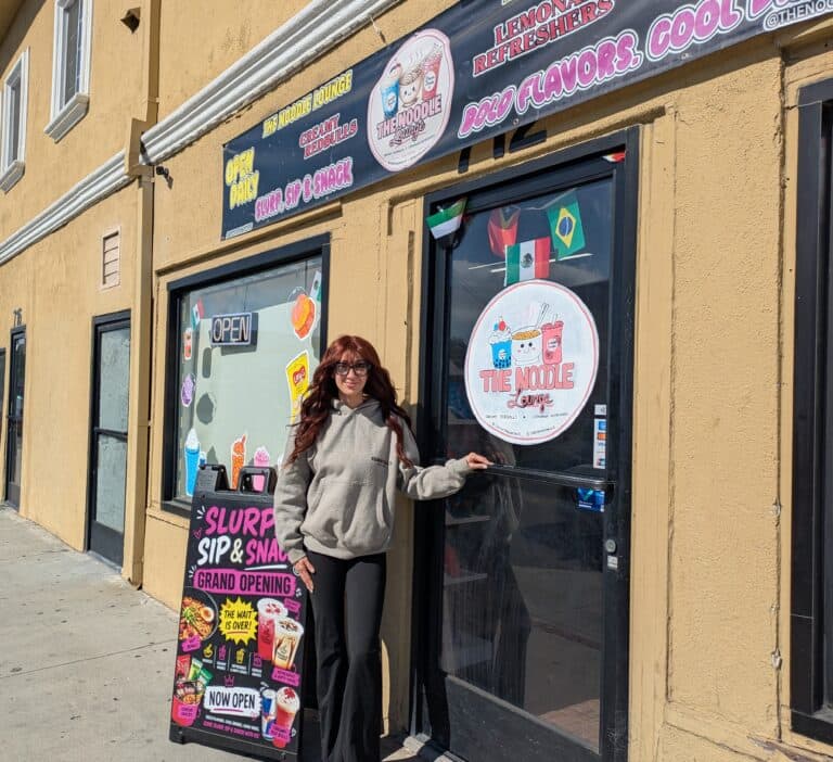 The storefront on Cherry Avenue